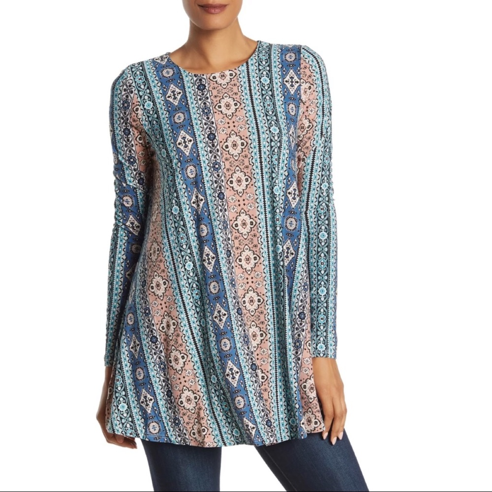 Show Me Your Mumu Tyler Geometric Striped Tunic